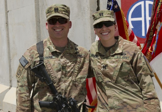Soldierly siblings: Brother, sister reunite downrange
