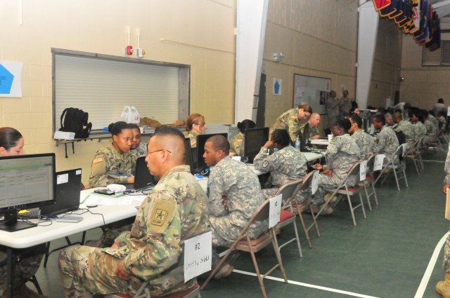 Virgin Islands National Guard Soldiers conduct Soldier Readiness Processing