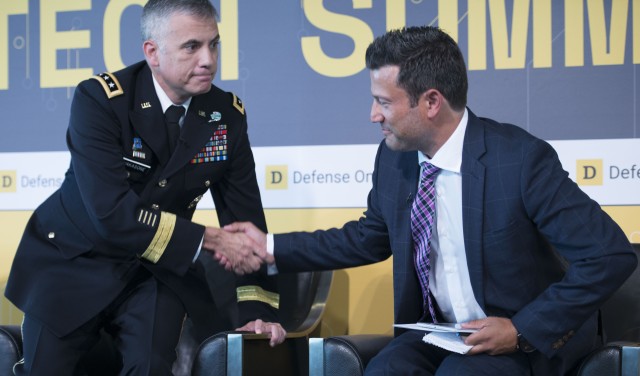 Paul Nakasone and Kevin Baron