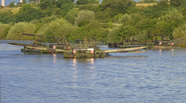 2nd Cav. Regt. conducts River Crossing with NATO Counterparts