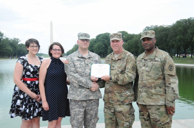 Warrior Care and Transition staff member receives Purple Heart
