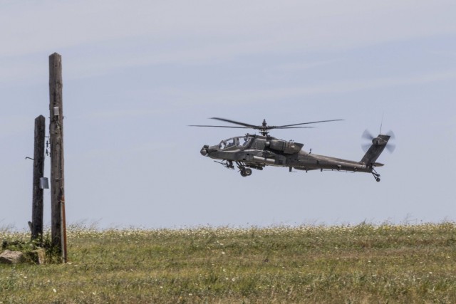 Task Force Falcon train air defense during Saber Guardian