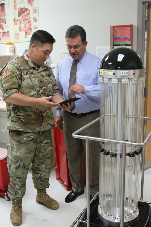 Germ Killing Robots Arrive at Brian Allgood Army Community Hospital