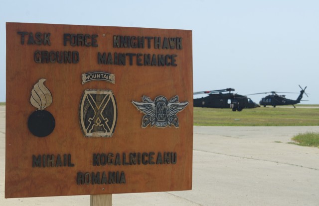 Task Force Knighthawk positions aviation assets in Romania