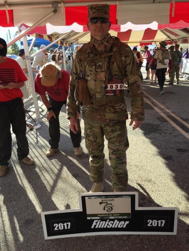 First Army Air Defenders Participate in 28th Annual Bataan Memorial Death March