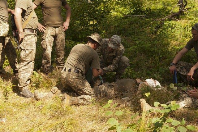Combat first aid in Ukraine