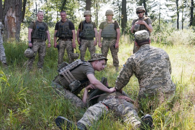 Combat first aid in Ukraine