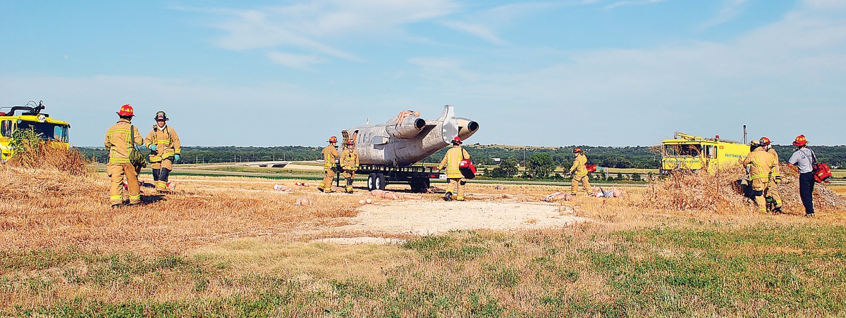 Aircraft crash recovery practiced at Fort Riley by local, state ...
