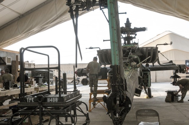 National Guard Soldiers lead the way with AH-64E phase maintenance