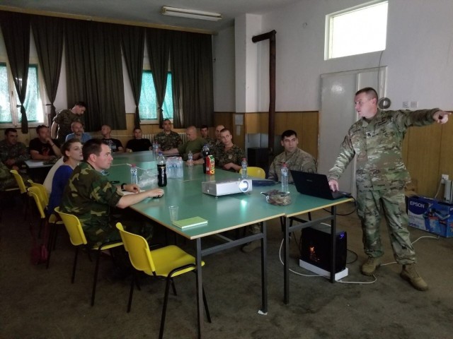 'Wolfpack' conducts systems deep dive with Macedonian and Bosnian service members