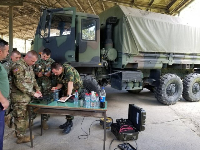 'Wolfpack' conducts systems deep dive with Macedonian and Bosnian service members