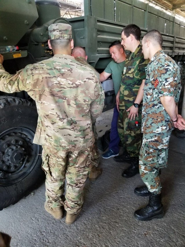 'Wolfpack' conducts systems deep dive with Macedonian and Bosnian service members