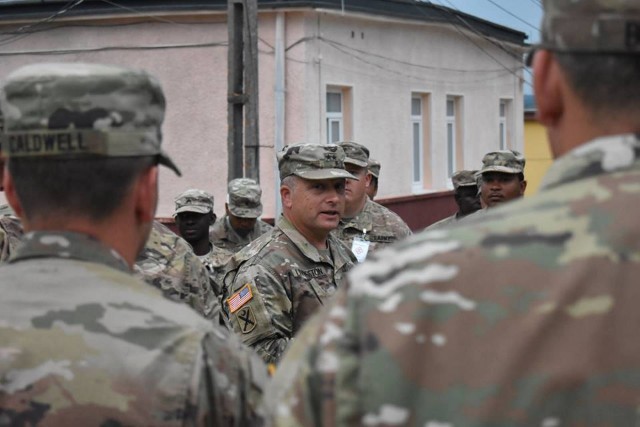 South Carolina National Guard leadership visits Soldiers in Romania