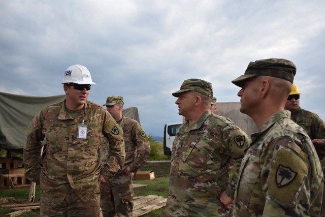 South Carolina National Guard leadership visits Soldiers in Romania
