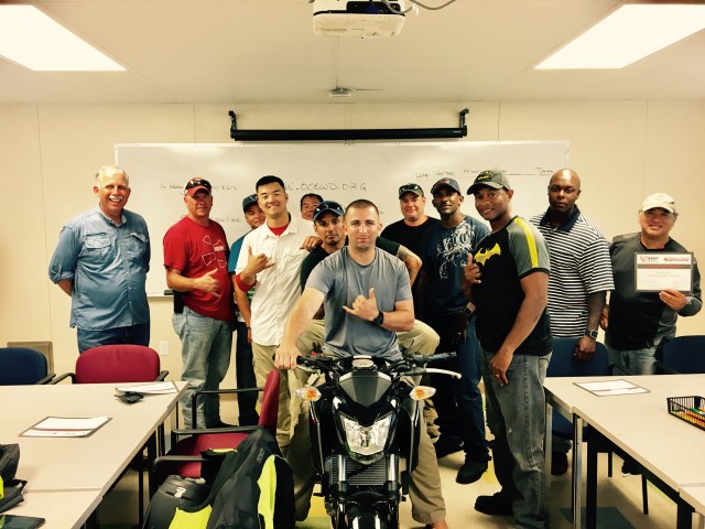 8th TSC Soldiers complete motorcycle safety course