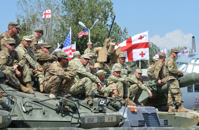 Vice President visit US Soldiers in Georgia