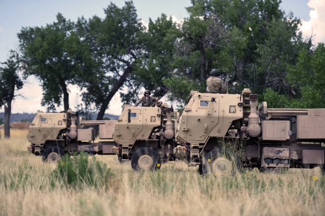 Guard Soldiers from around country trade old jobs for rocket launchers in Wyoming