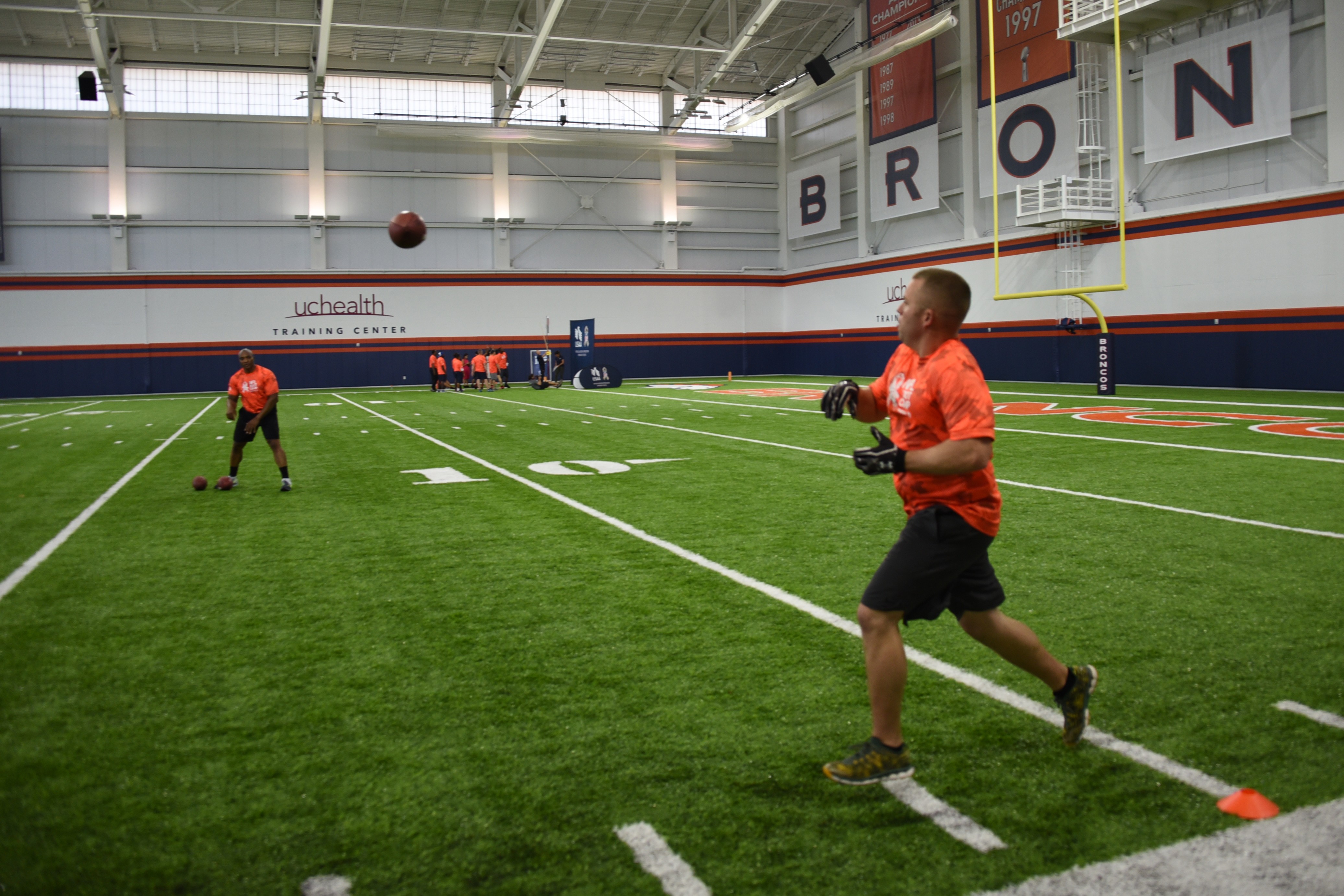 Broncos welcome service members for NFL boot camp experience, Article