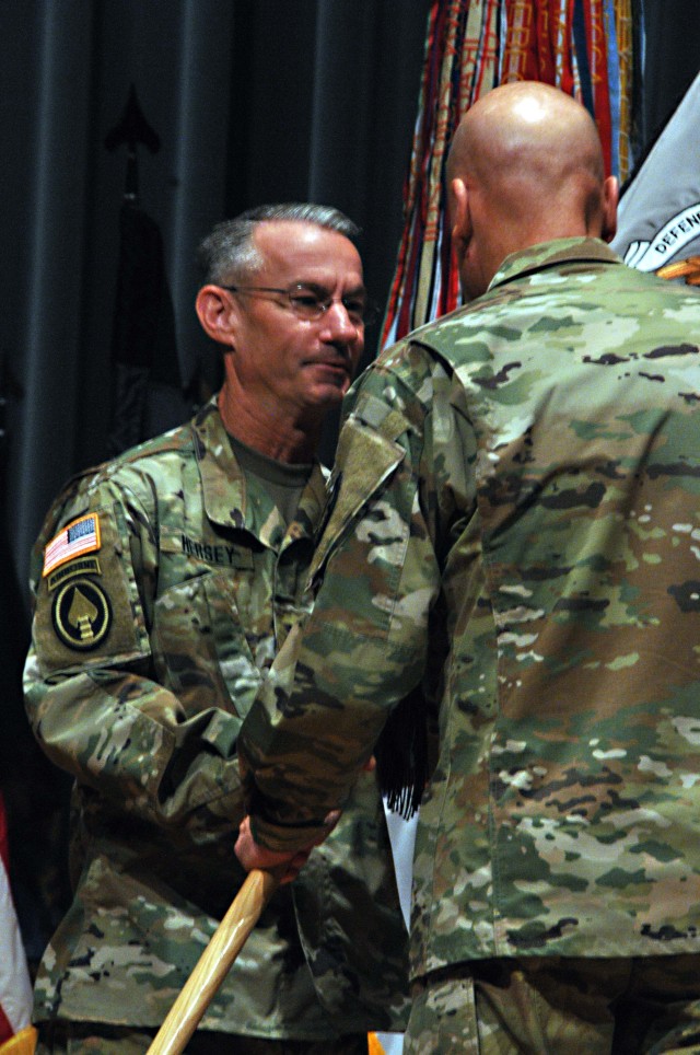 U.S. Army Cyber School change-of-responsibility ceremony
