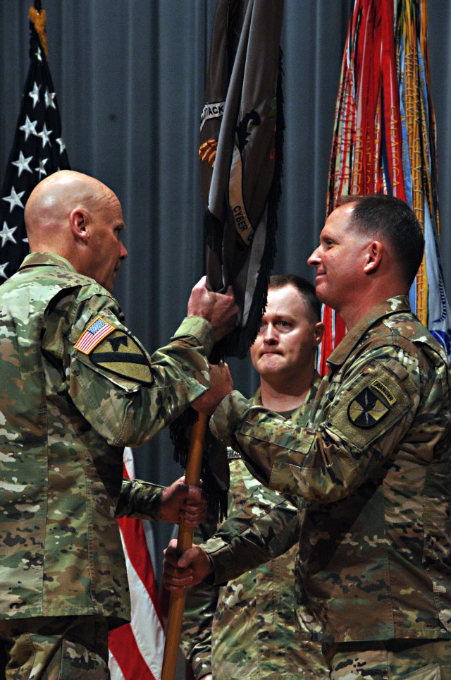 U.S. Army Cyber School change-of-responsibility ceremony