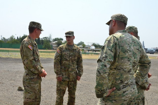 U.S. Army Soldier translates in his native country