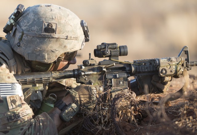 Fully loaded: 101st infantrymen given more firepower at South African training center