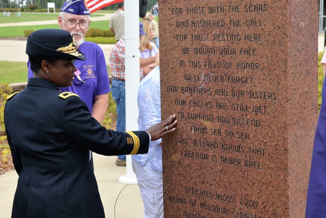 Honoring veterans with Purple Heart monument