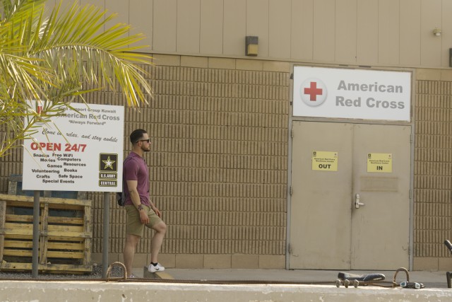 The American Red Cross giving Soldiers a stress free stay  