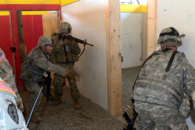 Alaska Army National Guardsmen train in urban warfare