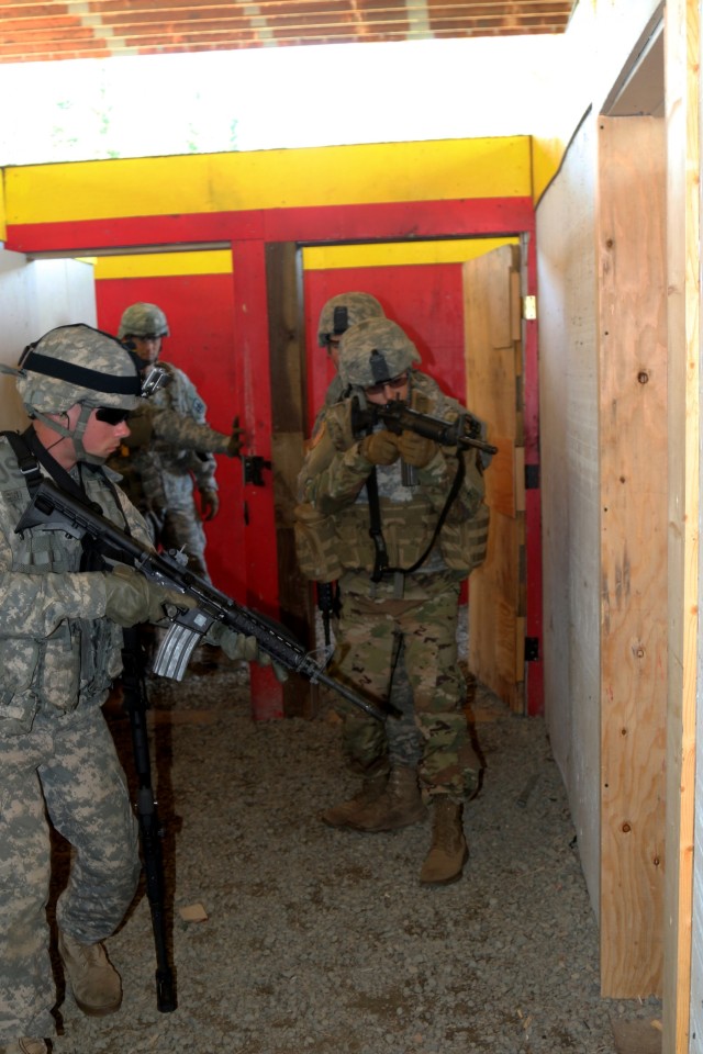 Alaska Army National Guardsmen train in urban warfare