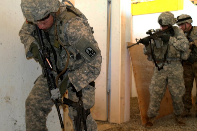 Alaska Army National Guardsmen train in urban warfare