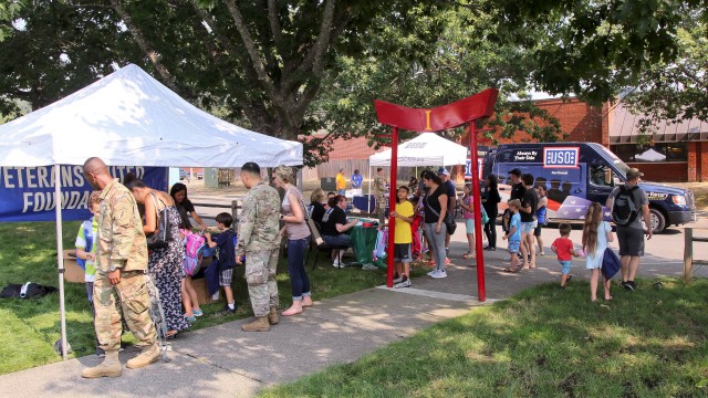 1st SFG (A) Dependents have Fun at Back to School Night