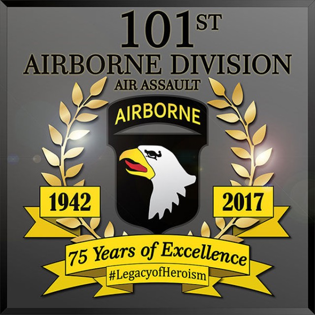 Aluminum Military License Plate 101st Airborne Division Rendezvous with Destiny 