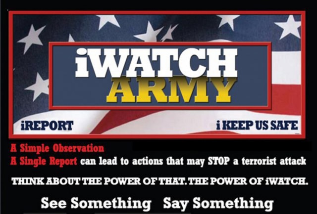See something, say something: The Army iWatch Program