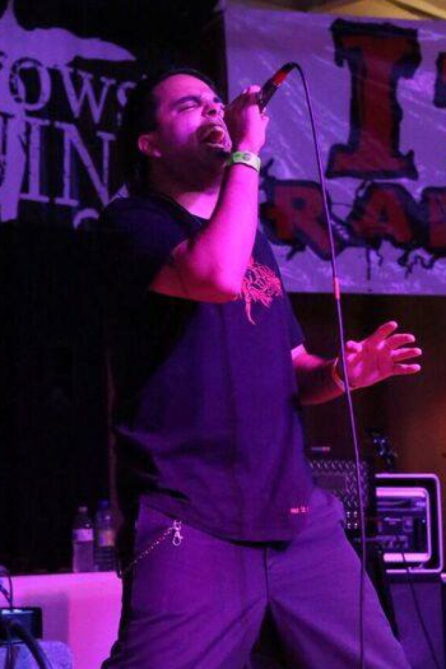 Vice performs with Fire Glass