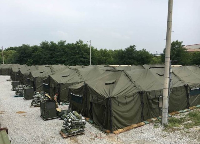 HHD completes setting up the Logistical Support Area (LSA)