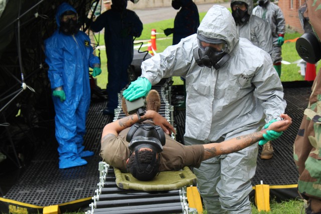 Combat Support Hospital Conducts Mass Casualty Patient Decontamination Training