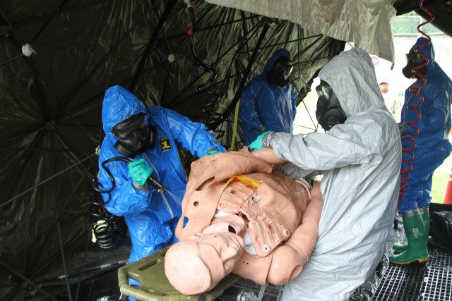 Combat Support Hospital Conducts Mass Casualty Patient Decontamination Training