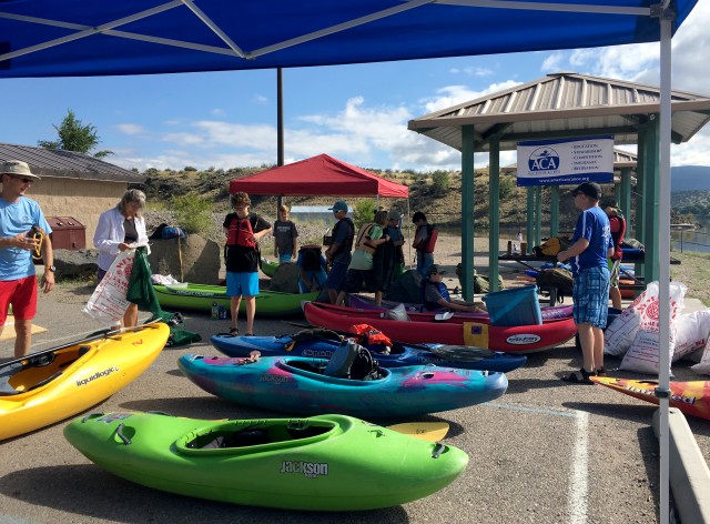 Boaters "Sweep up" Cochiti Lake