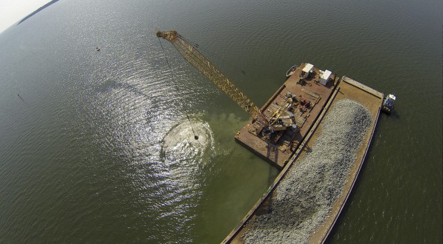Crane on Piankatank River