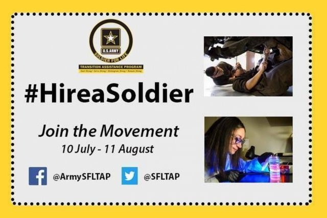 Army's Soldier for Life - Transition Assistance Program celebrates the success of its "Hire a Soldier" campaign