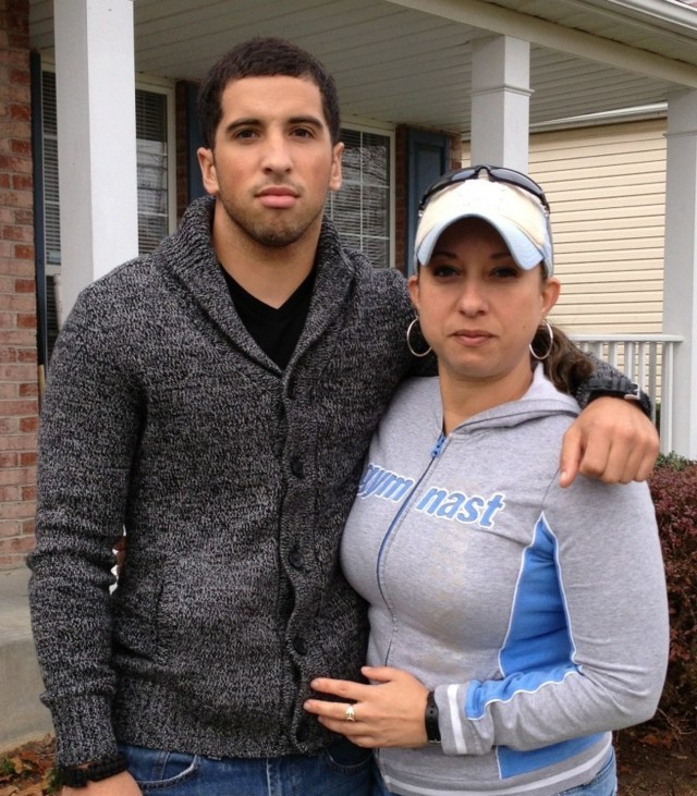 It's a family affair for Army mother and son