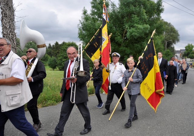 Americans, Belgians pay tribute to local Belgian war hero