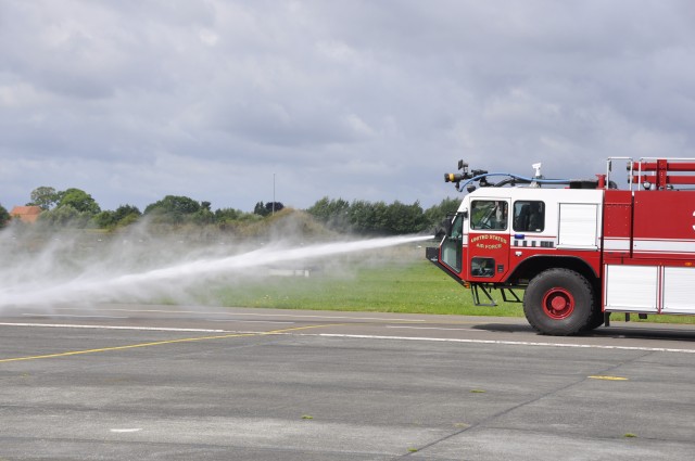 U.S., Belgian firefighting teams perform joint training exercise