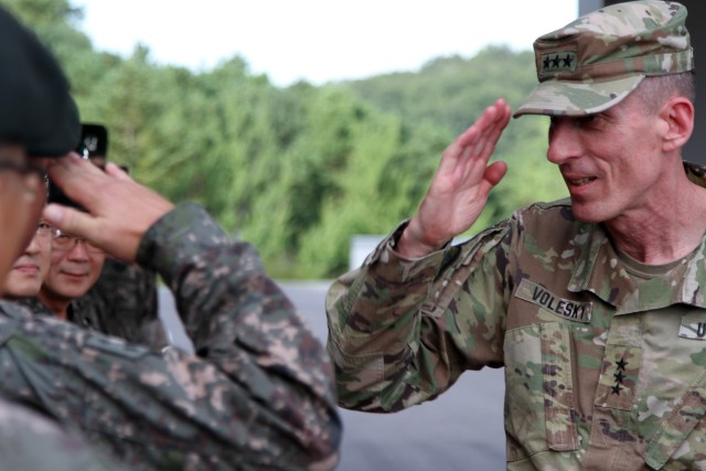 A salute amongst partnered allies