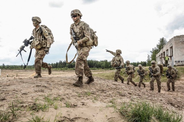 1-66 Armor riflemen compete in Lithuanian Best Infantry Squad contest