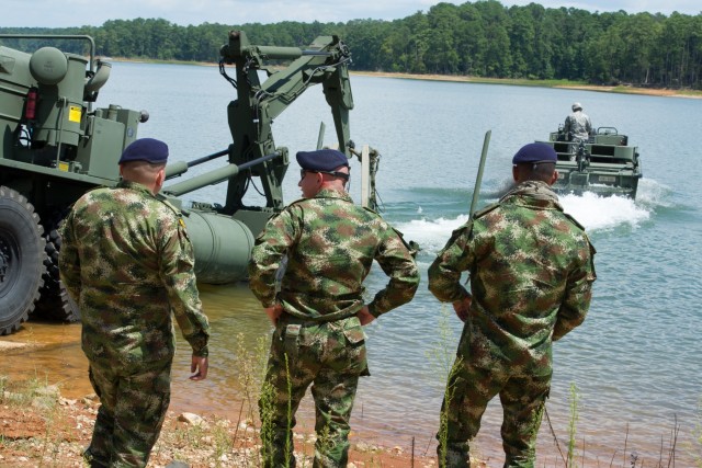 South Carolina Army National Guard engineers bridge partnership with Colombian army