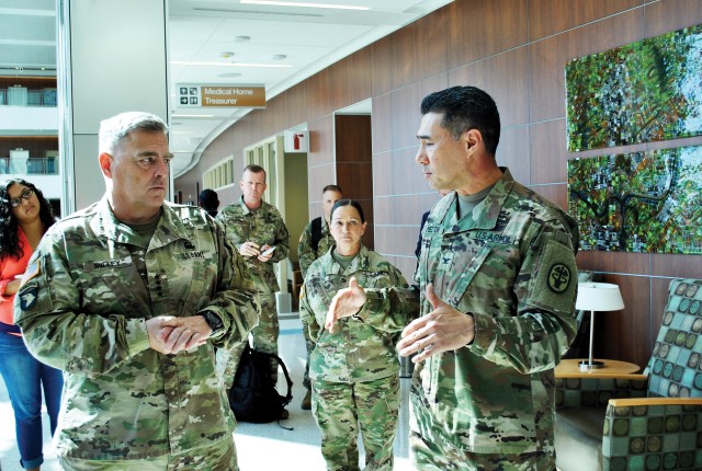 It's been almost a year of full operation for the new Irwin Army Community Hospital at Fort Riley, Kansas. On Aug. 23 Army Chief of Staff Gen. Mark A. Milley and Sen. Jerry Moran paid an official visi