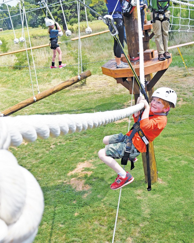 Fort Riley's Outdoor Adventure Park brought Soldiers, families together to enjoy fresh air and fun.