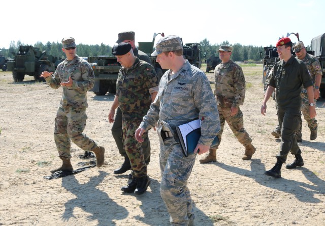 Austrian, Swiss observers visit exercise Bayonet Shield